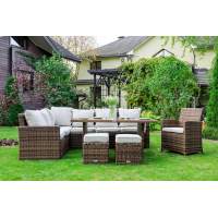 ZORRO PLUS коричневый комплект мебели из искусственного ротанга