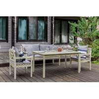 Обеденный комплект SIERRA белого цвета