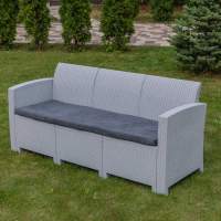 Трехместный диван LANA светло-серый