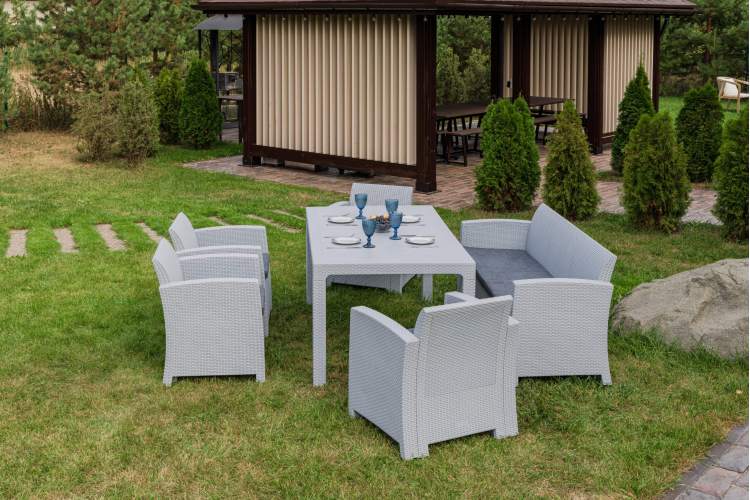 Комплект LANA DINING L светло-серый