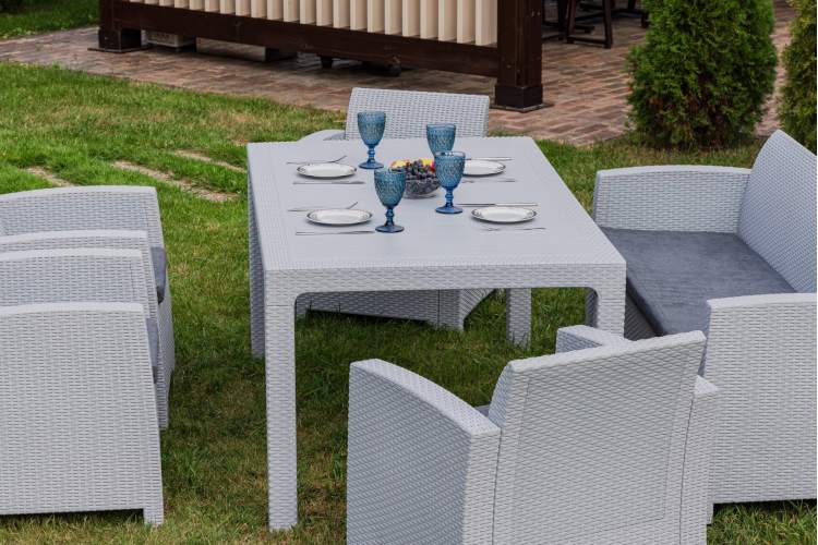 Комплект LANA DINING L светло-серый-5