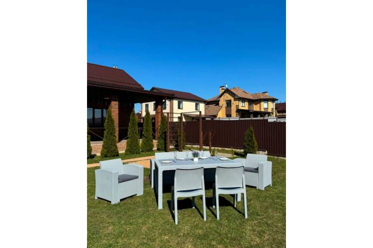 Обеденный комплект LANA LUX DINING M светло-серый-1