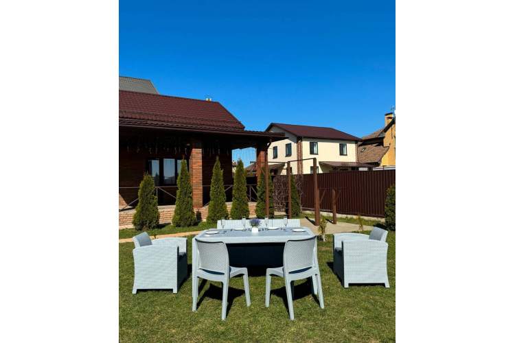 Обеденный комплект LANA LUX DINING M светло-серый-2