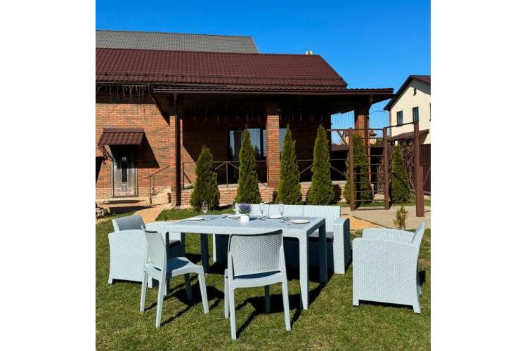 Обеденный комплект LANA LUX DINING M светло-серый-4