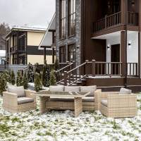 Комплект мебели KARL с обеденным столом в бежевом цвете