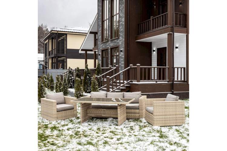 Комплект мебели KARL с обеденным столом в бежевом цвете