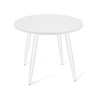 Стол SHT-TU14/80 МДФ белый муар/белая шагрень в гостиную