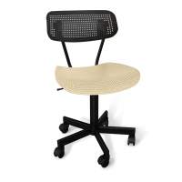 Стул подъемно-поворотный SHT-ST85/S121М черный/бежевый/черный муар