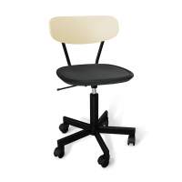 Стул подъемно-поворотный SHT-ST85-2/S121М бежевый/черный/черный муар
