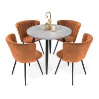 Обеденная группа Sheffilton SHT-DS239 бет.чикаг.свет.-сер./песчан.буря/чер.муа