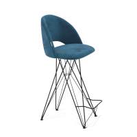 Стул барный Sheffilton SHT-ST34/S66 тихий океан/черный муар