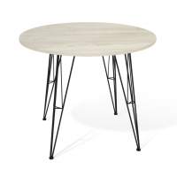 Стол SHT-T5 черный муар/дуб беленый