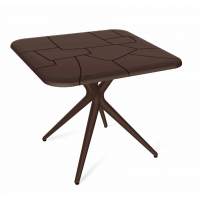 Стол SHT-TU30/TT30 83/83 коричневый/коричневый в гостиную