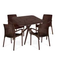 Обеденная группа SHT-DS140 коричневый