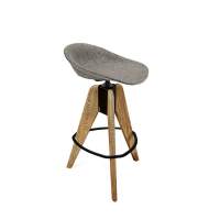 Стул полубарный SHT-ST19-SF1/S92 коричневый сахар/браш.коричневый/черный