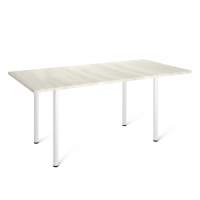 Стол Sheffilton SHT-TU66/120/80 МДФ белый/онтарио