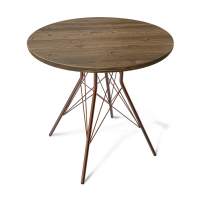 Стол SHT-TU2-1/70 МДФ медный/орех светлый в гостиную