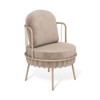 Кресло Sheffilton SHT-AMS123 латте/кофейный