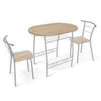 Обеденная группа SHT-DS18 дуб сонома/ал.металлик