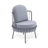 Кресло Sheffilton SHT-AMS123 стальной серый/графит муар в гостиную
