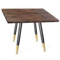 Диван Стол SHT-TU14/МДФ 80/80 палисандр/чёрный муар/золото