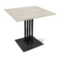 Стол SHT-TU6-BS1/80/80 ЛДСП черный/дуб беленый