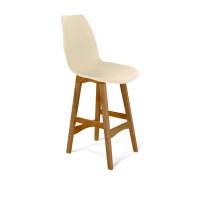 Стул полубарный SHT-ST29/S65-1 бежевый/светлый орех