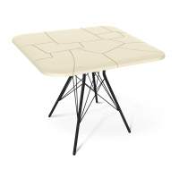 Диван Стол SHT-TU2-1/TT30 83/83 черный муар/бежевый ral1013