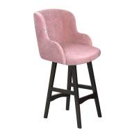 Стул полубарный SHT-ST39/S65-1 пыльная роза/венге