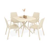 Обеденная группа SHT-DS202 бежевый/ваниль