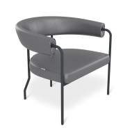 Кресло Sheffilton SHT-AMS120 серый/антрацит в гостиную