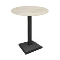 Стол барный SHT-TU5-BS2/80 ЛДСП черный/дуб беленый