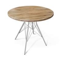 Диван Стол SHT-TU2-1/80 МДФ хром лак/дуб тортуга