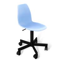 Стул подъемно-поворотный SHT-ST29/S120M пастельно-голубой/черный муар