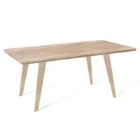 Диван Стол SHT-TU16/120/80 МДФ прозрачный лак/дуб сонома светлый