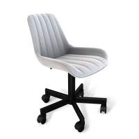 Стул подъемно-поворотный SHT-ST37/S120M серое облако/черный муар