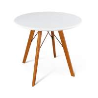 Стол SHT-TU9/80 МДФ светлый орех/белый