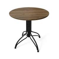 Стол SHT-TU25/70 МДФ черный муар/орех светлый в гостиную