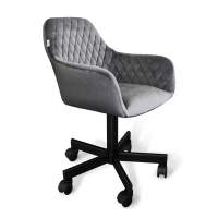 Стул подъемно-поворотный SHT-ST38/S120M угольно-серый/черный муар