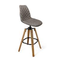 Стул барный SHT-ST29-C12/S93 коричневый сахар/браш.коричневый/черный