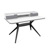 Стол рабочий Sheffilton SHT-TU30-2/TT31 120/65 ЛДСП черный/белый шагрень/серый Стол рабочий Sheffilton SHT-TU30-2/TT31 120/65 ЛДСП черный/белый шагрень/серый