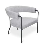 Кресло Sheffilton SHT-AMS120 светло-серый/антрацит в гостиную