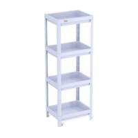 Стеллаж Sheffilton SHT-SS25-4 пастельно-лиловый в гостиную