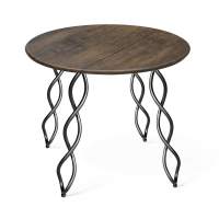 Стол SHT-TU17/80 МДФ черный муар/палисандр в гостиную