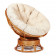 Кресло-качалка "PAPASAN" w 23/01 B / с подушкой /Cognac (коньяк), ткань Старт