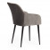 Кресло BREMO (mod. 708)ткань/металл, 58х55х83 см, высота до сиденья 48 см, серый barkhat 26/черный