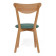 Стул мягкое сиденье/ цвет сиденья - Морская волна MAXI (Макси)каркас бук, сиденье ткань, натуральный ( бук )