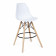 Стул барный Cindy Bar Chair (mod. 80)дерево бук/металл/пластик, 46х55х106 см, белый