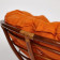 Кресло "PAPASAN" 23/01 W /с подушкой/Pecan (орех), ткань Оранжевый, С 23