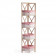 Угловая этажерка Secret De Maison ANGULAIRE 4 ( mod. PE-05 )дерево павловния, мдф, 34x34x158см, white (белый), ткань - красная клетка